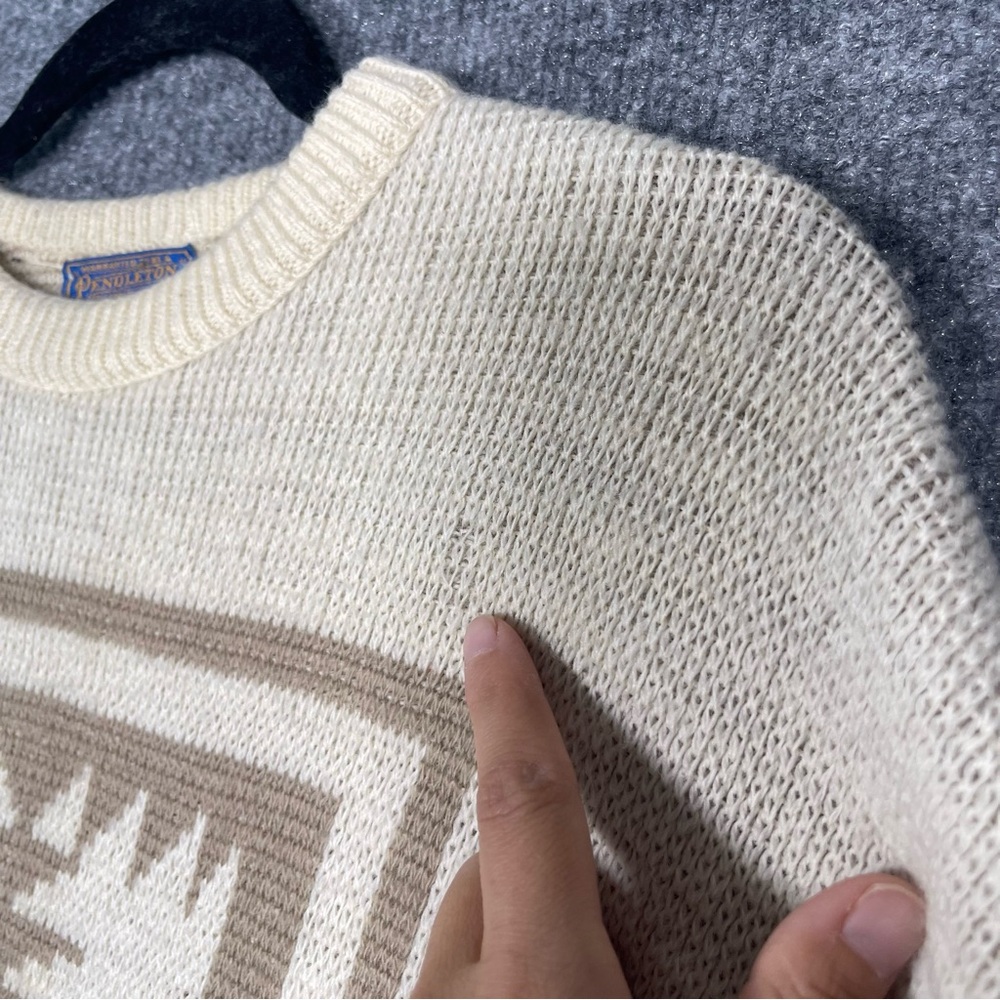 Pendleton Mens Medium 100% Wool High Grade Western Wear‎ Aztec Tribal Sweater - Picture 9 of 12